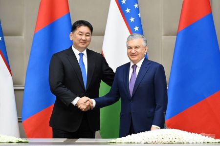 Президенты Узбекистана и Монголии выразили удовлетворение практическими результатами переговоров