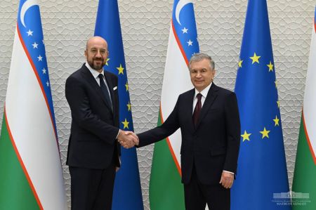 President of the European Council Visits Uzbekistan