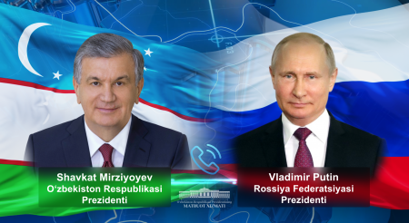 O‘zbekiston Prezidenti Rossiya yetakchisini Prezident saylovidagi ishonchli g‘alabasi bilan tabrikladi