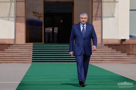 President Leaves for Ferghana