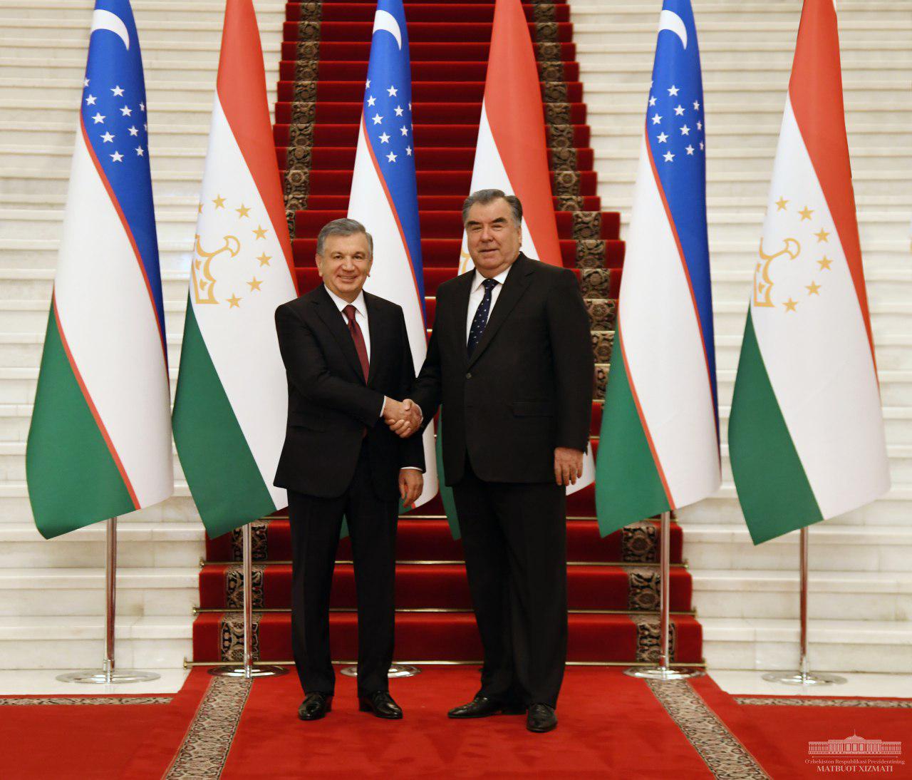 Президент Узбекистана встретился с Президентом Таджикистана