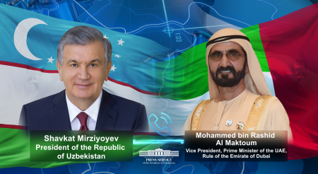 President of Uzbekistan and the UAE Vice-President Discuss Topical Issues of the Multifaceted Cooperation Development