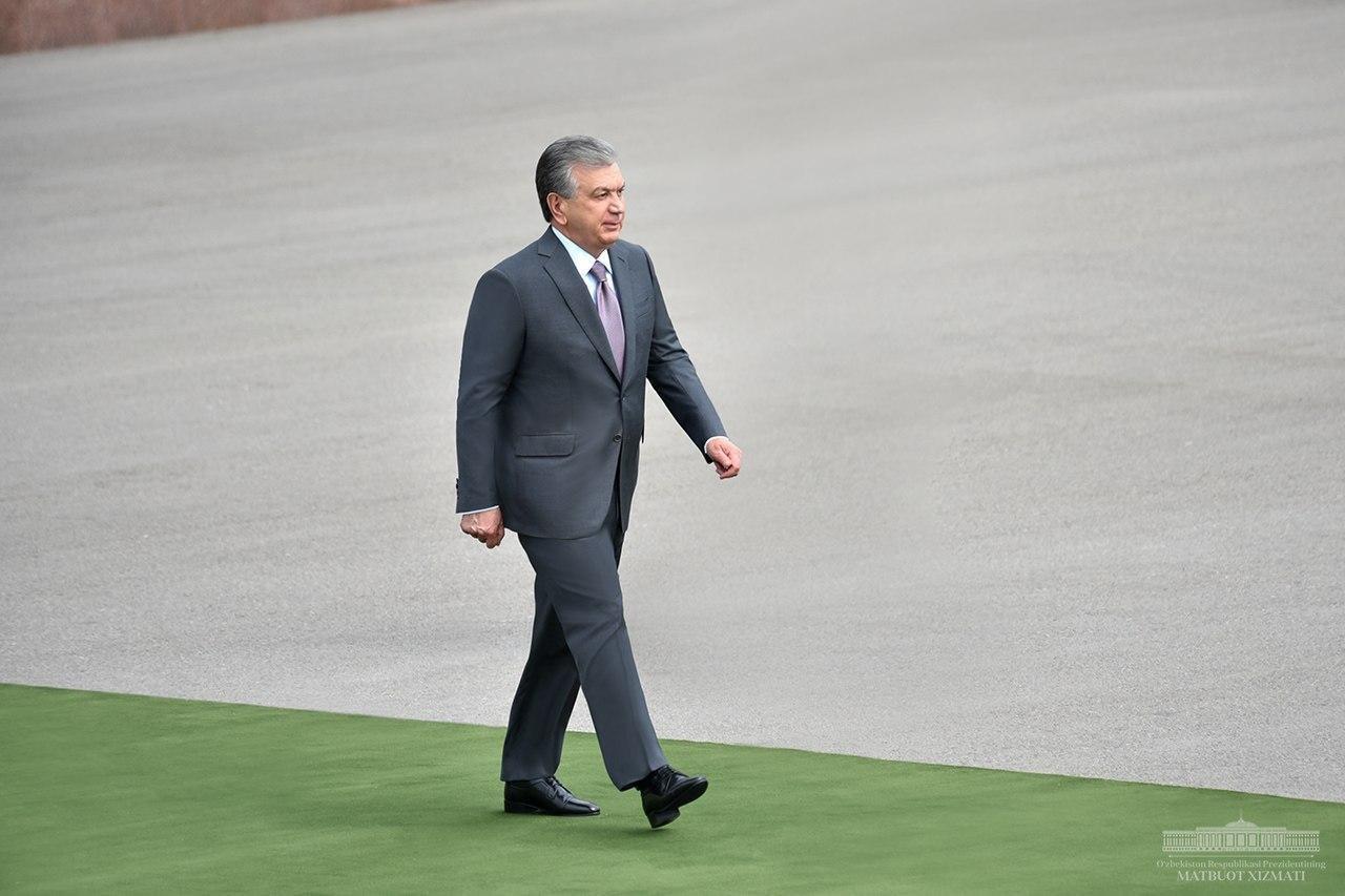 The President leaves for Ferghana