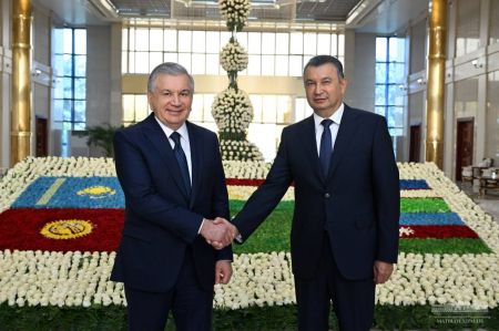 President of Uzbekistan Arrives on a Working Visit to Tajikistan