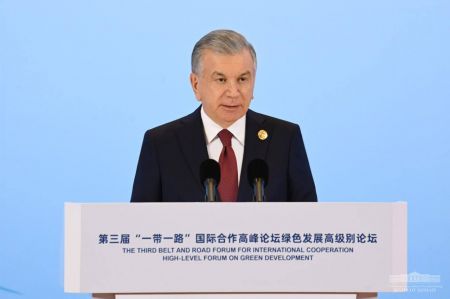 Президент Узбекистана выступил за объединение международных усилий в рамках «Зеленого» шелкового пути