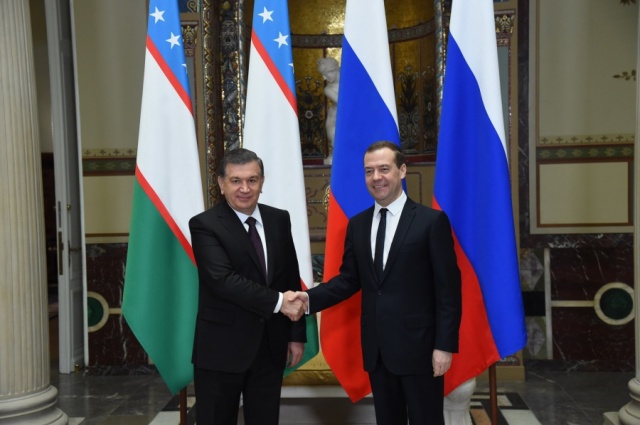President Mirziyoyev meets with Russian Prime Minister Medvedev