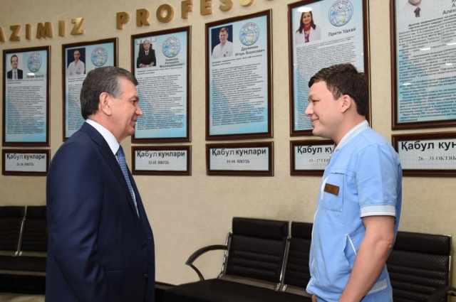 President Mirziyoyev got acquainted with conditions created for doctors and patients at “Shifo Nur” multidisciplinary medical center in Yunusabad district