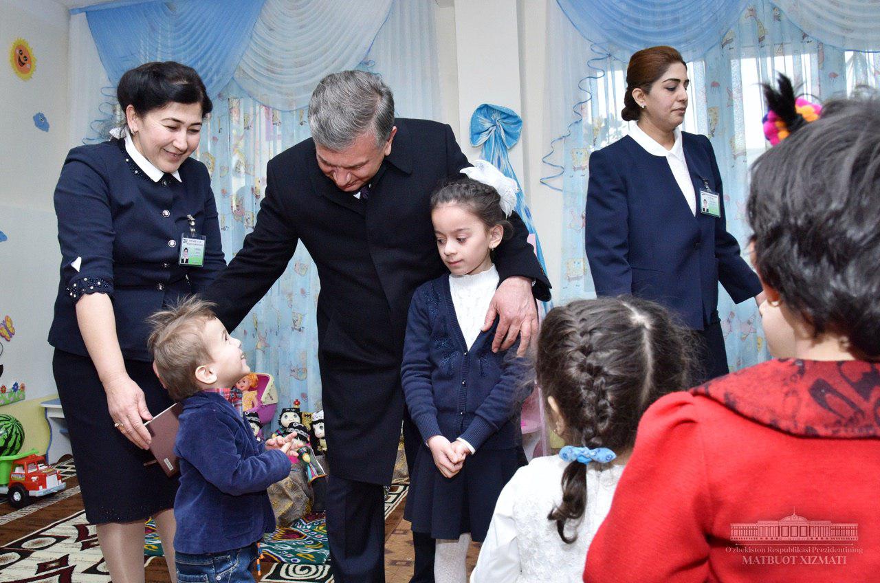 President of Uzbekistan visited preschool education institution in Bukhara