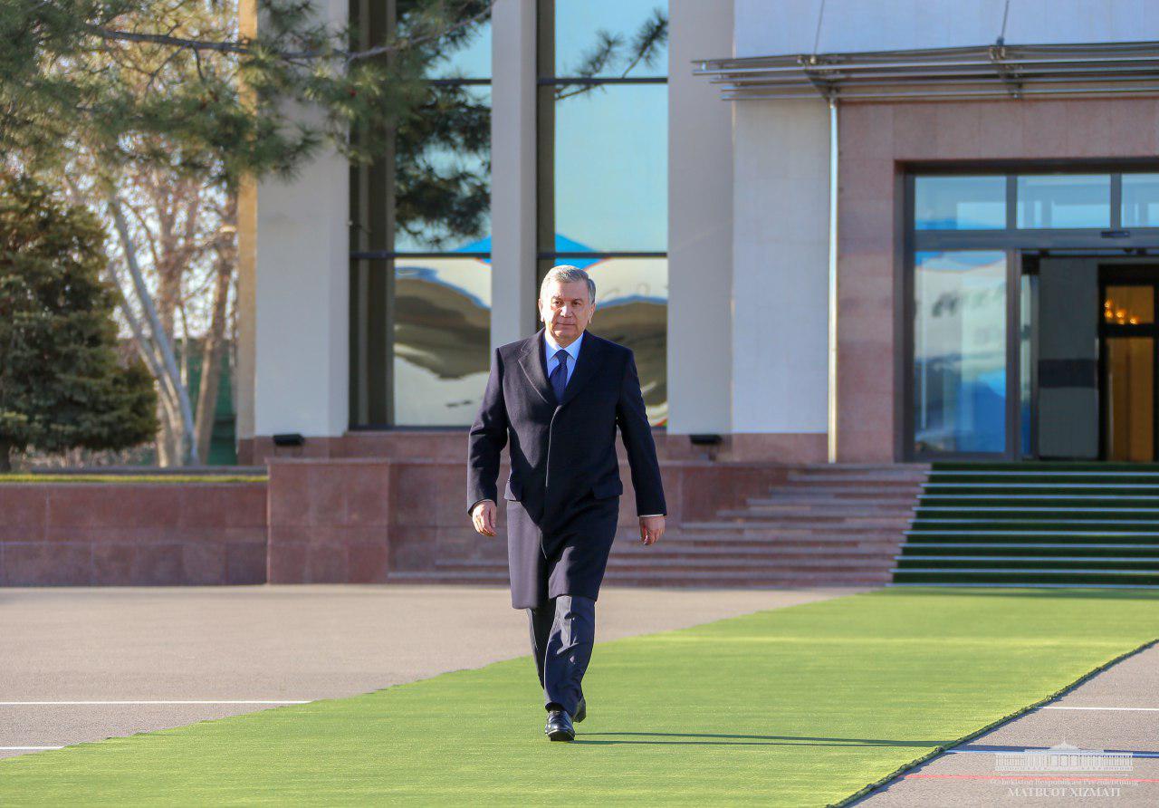 President Shavkat Mirziyoyev departs for India