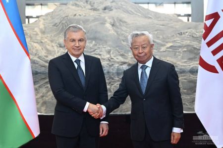 Uzbek President Meets with AIIB President Jin Liqun