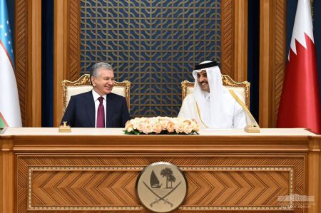 Подписан ряд двусторонних документов по развитию сотрудничества между Узбекистаном и Катаром