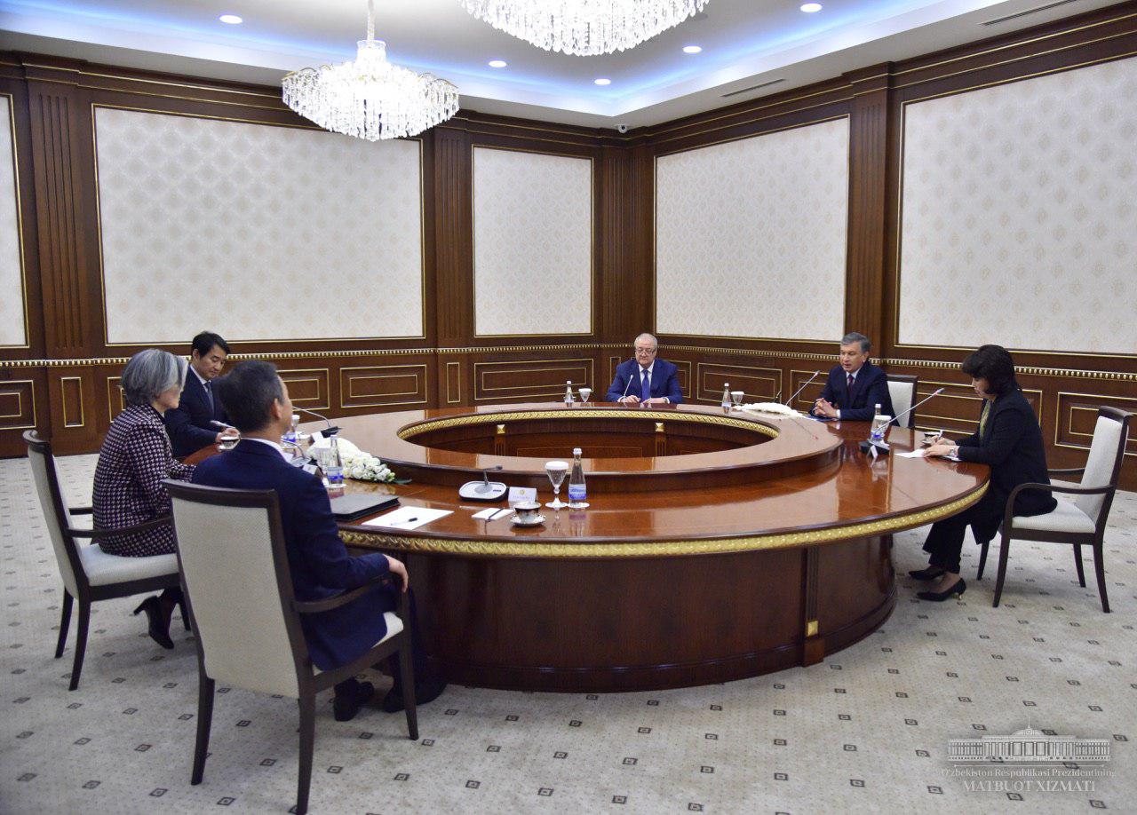 President of the Republic of Uzbekistan received the Minister of Foreign Affairs of the Republic of Korea