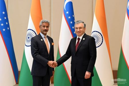 President Receives the Indian Foreign Minister
