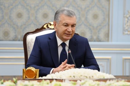 Uzbek President Receives the Head of a Leading Egyptian Company