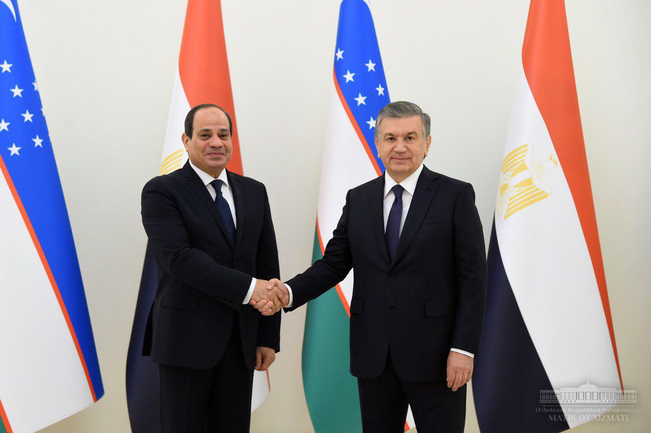 Presidents of Uzbekistan and Egypt exchange views