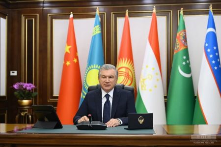 Выступление Президента Республики Узбекистан Шавката Мирзиёева на саммите глав государств Центральной Азии и Китая