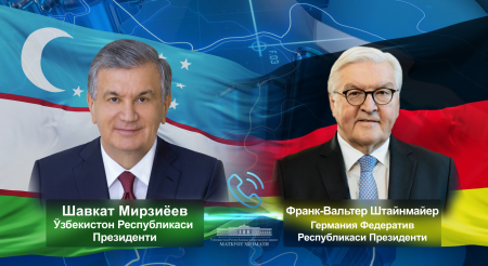 Ўзбекистон ва Германия Президентлари минтақавий аҳамиятга молик долзарб масалаларни муҳокама қилдилар