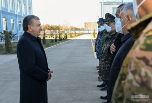 Президент ознакомился с деятельностью одной из воинских частей Министерства обороны