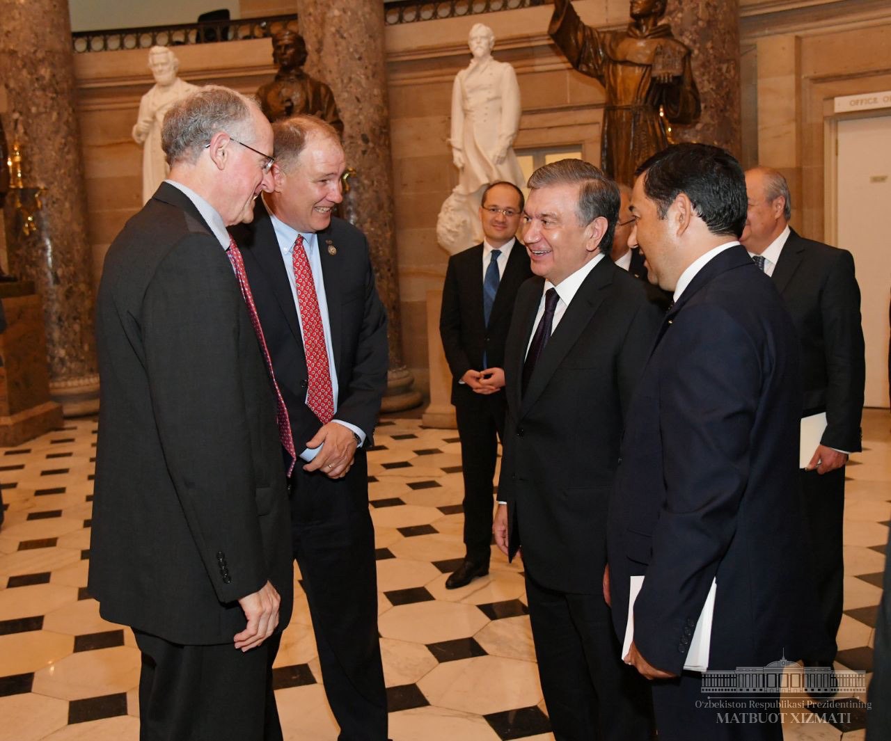 Shavkat Mirziyoyev visits the United States Capitol