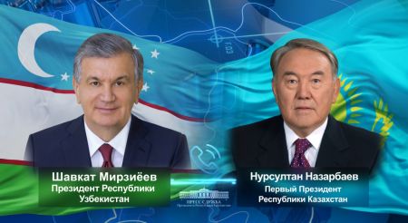 Президент Узбекистана поздравил первого Президента Казахстана