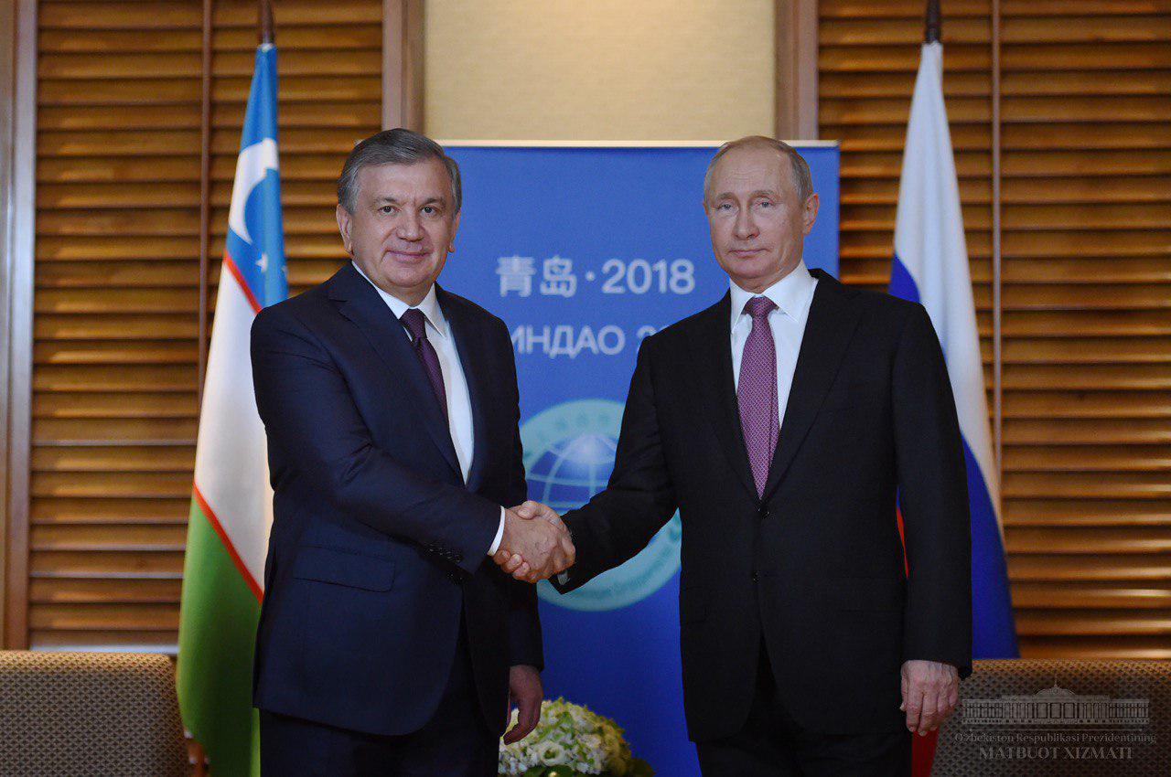 Shavkat Mirziyoyev met with Vladimir Putin