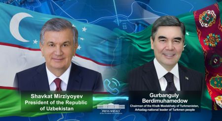 Turkmen Leader Cordially Congratulates Uzbek President on his Birthday