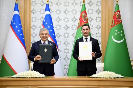 Подписан Договор о создании Высшего совета стратегического партнерства между Узбекистаном и Туркменистаном