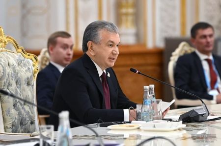 Выступление Президента Республики Узбекистан Шавката Мирзиёева на встрече в формате “ШОС – ОДКБ”