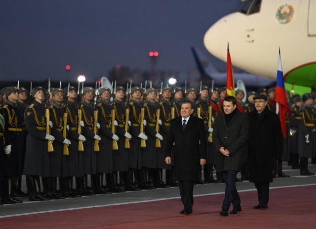 President Mirziyoyev arrived in Moscow