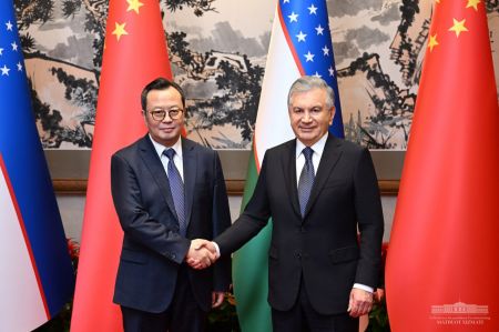 President of Uzbekistan Holds Talks with Chairman of Export-Import Bank of China