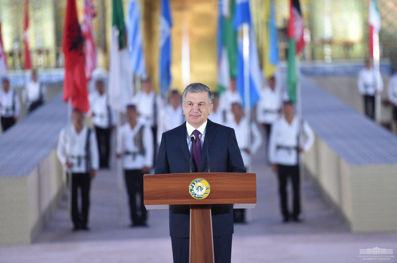 Выступление  Президента Республики Узбекистан Шавката Мирзиёева на торжественной церемонии открытия первого Международного фестиваля народно-прикладного искусства